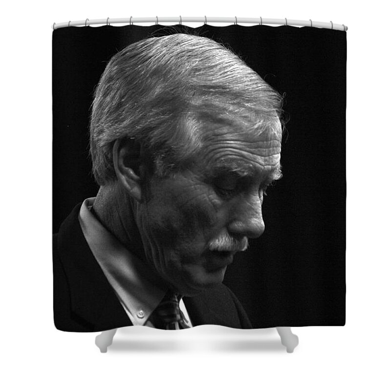 Angus King Shower Curtain featuring the photograph Angus King by John Meader