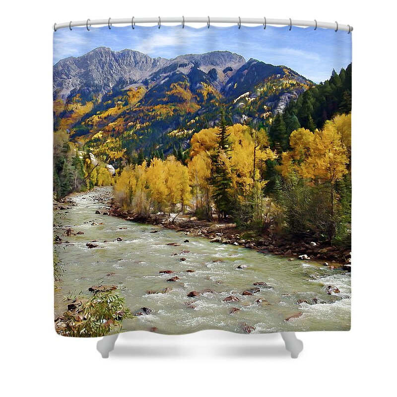 Animas River Shower Curtain featuring the photograph Animas River San Juan Mountains Colorado by Kurt Van Wagner