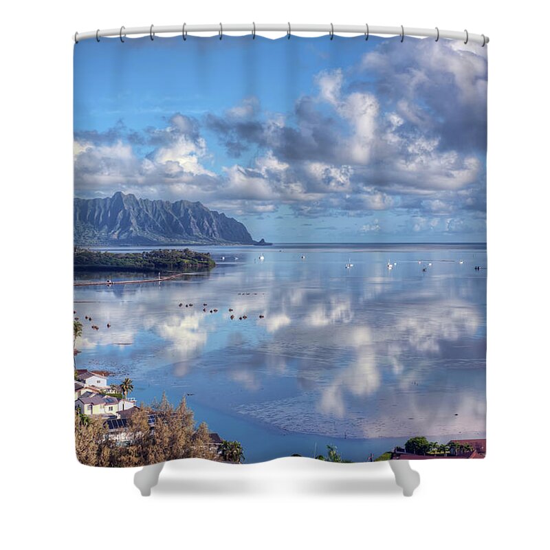 Hdr Shower Curtain featuring the photograph Another Kaneohe Morning by Dan McManus