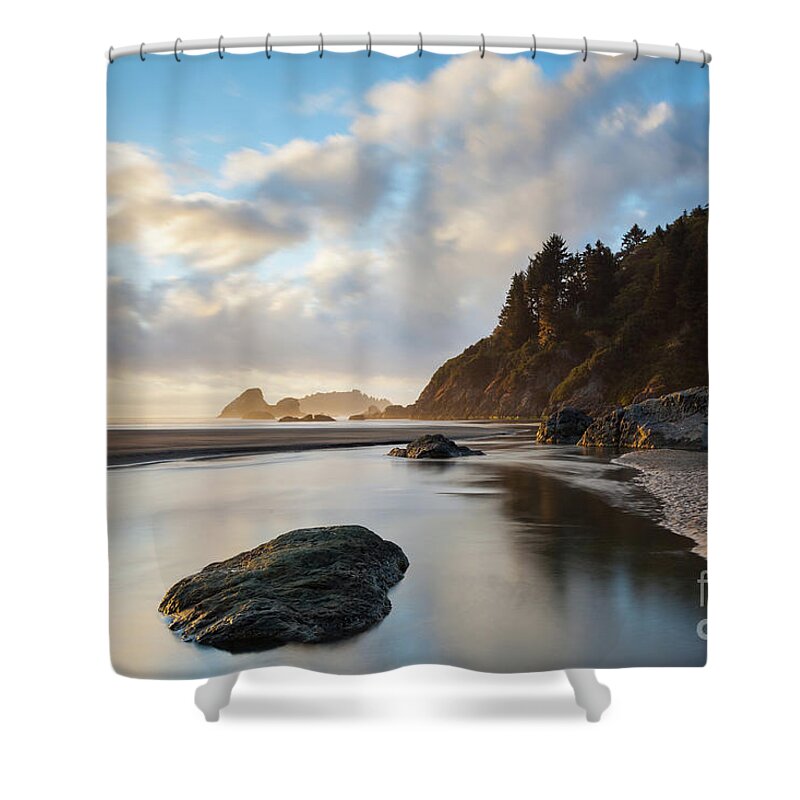 Sunset Shower Curtain featuring the photograph Another Moonstone Sunset by Mark Alder