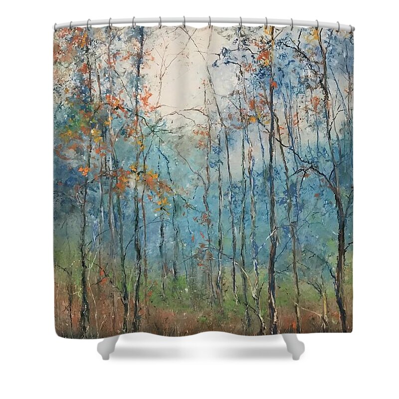 Oil Pastel Shower Curtain featuring the painting Another Ode To the NOLA Woodward Brothers by Robin Miller-Bookhout