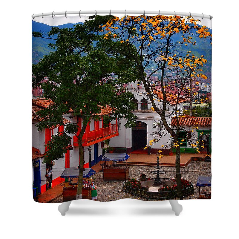 Antioquia Shower Curtain featuring the photograph Antioquia by Skip Hunt