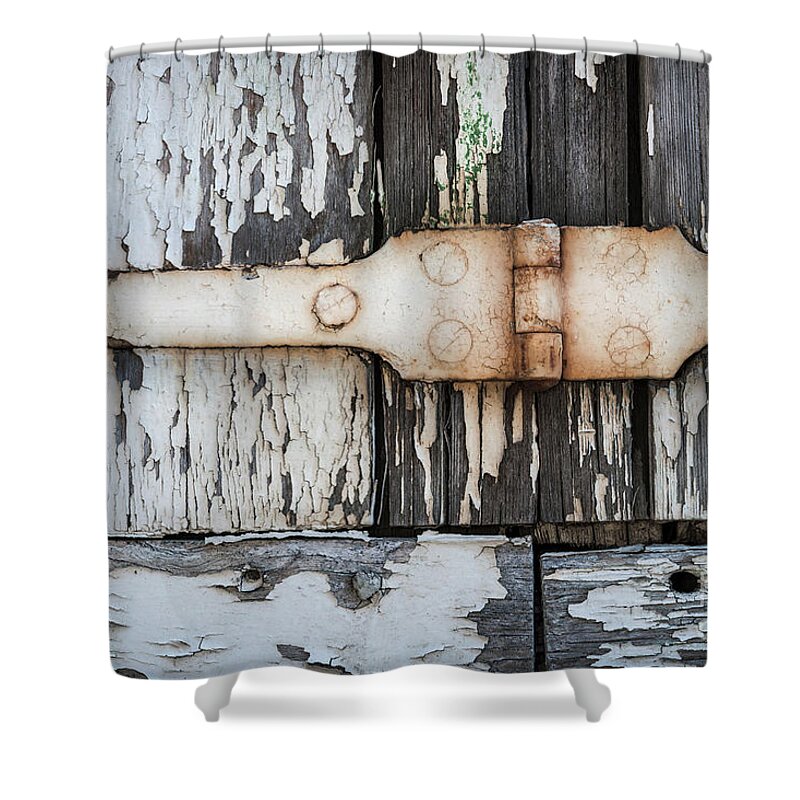 Shutters Shower Curtain featuring the photograph Antique shutter detail by Elena Elisseeva