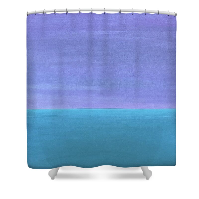 Anxiety Shower Curtain featuring the painting Anxiety No More by Linda Bailey