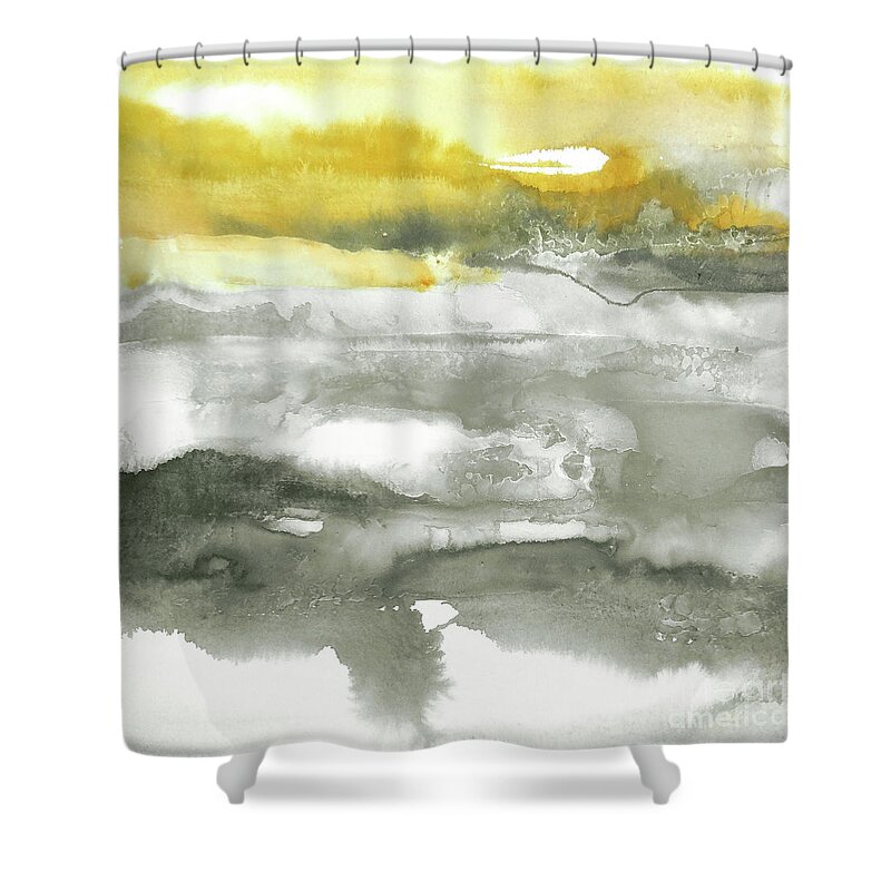 Original Watercolors Shower Curtain featuring the mixed media Any Direction 1 by Chris Paschke
