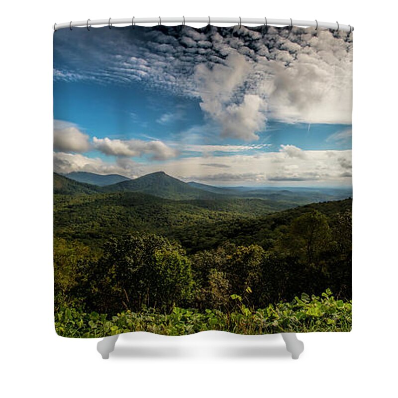 Appalachian Foothills Shower Curtain featuring the photograph Appalachian Foothills by Barbara Bowen
