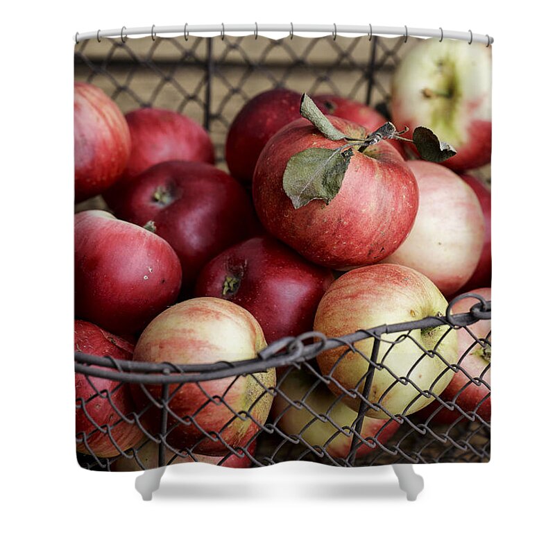 Apple Shower Curtain featuring the photograph Apples by Nailia Schwarz