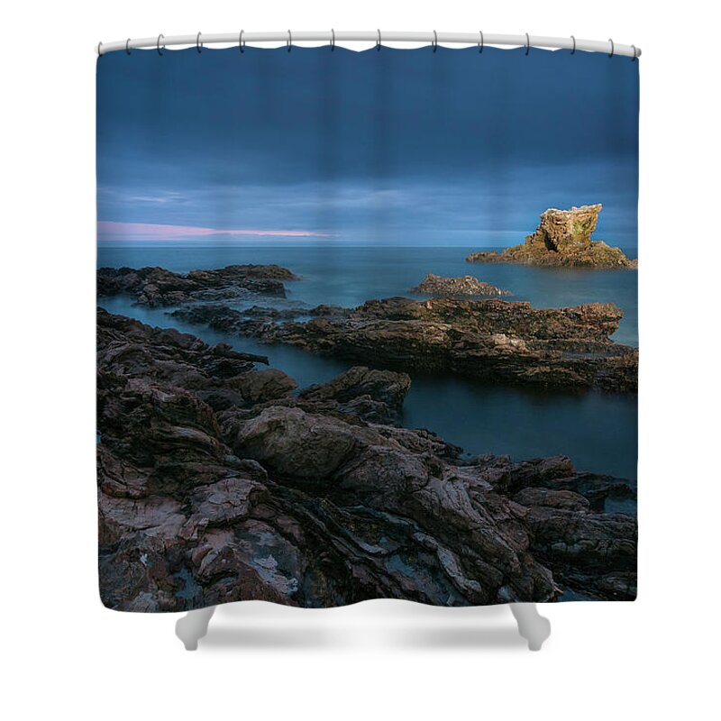 Beach Shower Curtain featuring the photograph Arch Rock by Ralph Vazquez