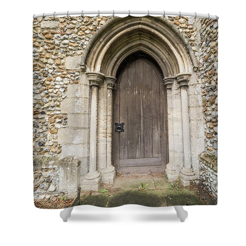 Jean Noren Shower Curtain featuring the photograph Arched Doorway by Jean Noren