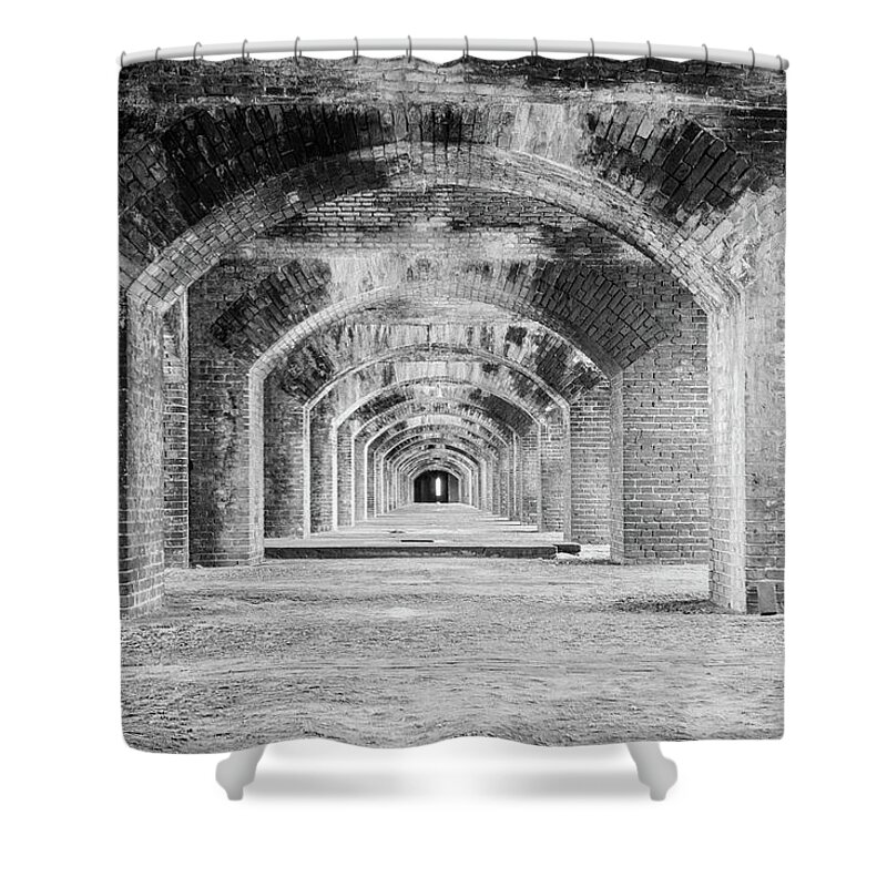 Photosbymch Shower Curtain featuring the photograph Arches, Ft Jefferson by M C Hood