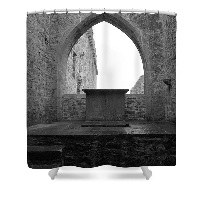 Arch Shower Curtain featuring the photograph Ardfert Cathedral by John Moyer