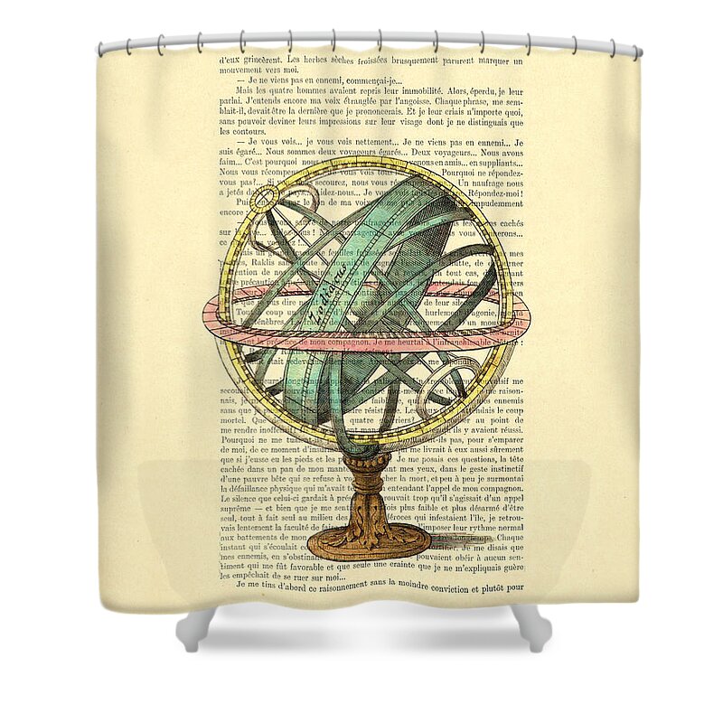 Armillary Sphere Shower Curtains