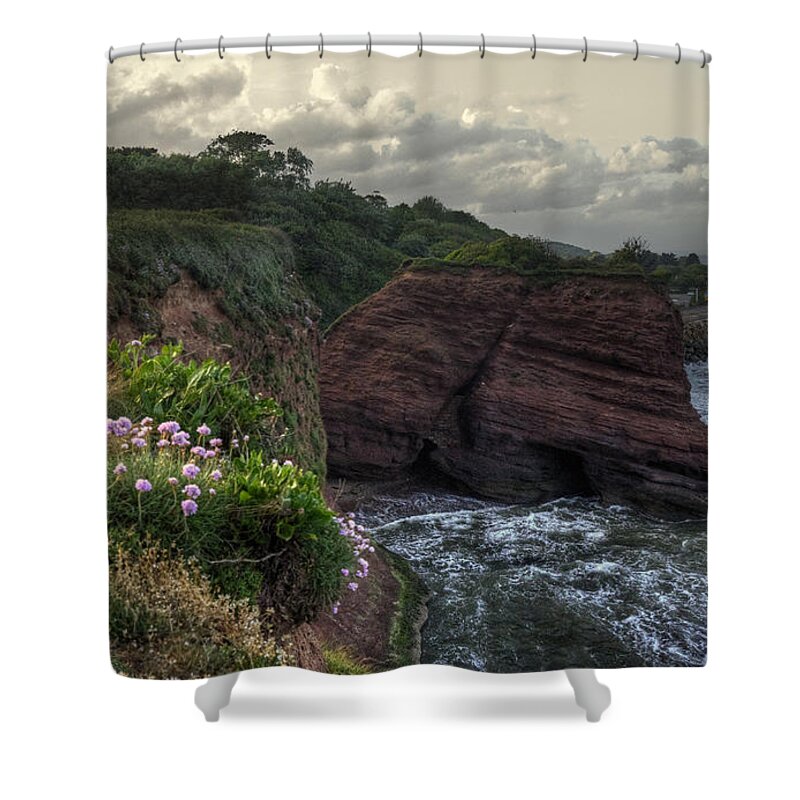 Langstone Shower Curtain featuring the photograph Around the red rock by Rob Hawkins