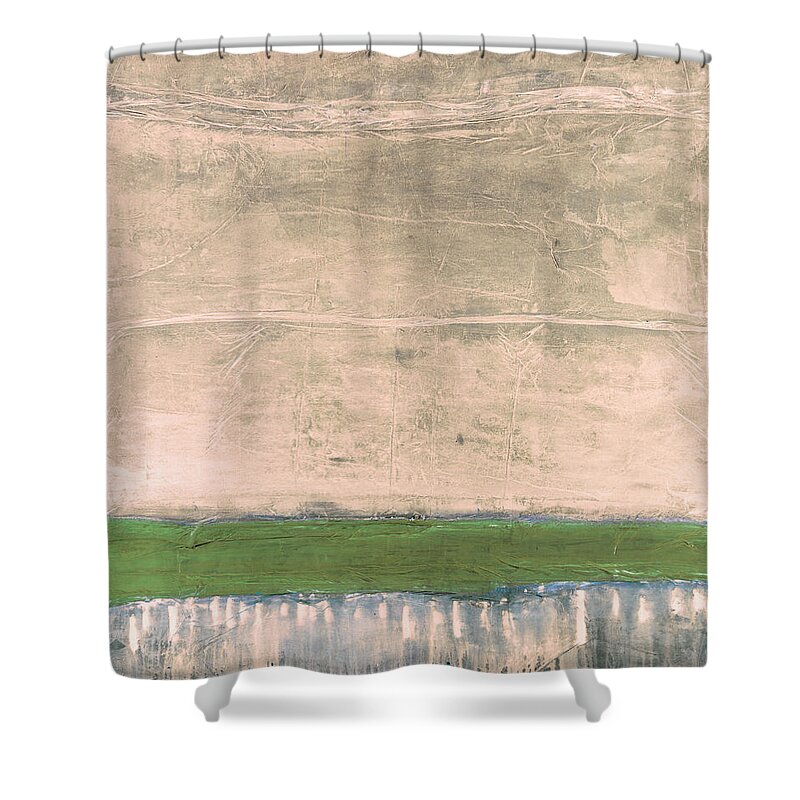 Abstract Prints Shower Curtain featuring the painting Art Print Nez Perce by Harry Gruenert