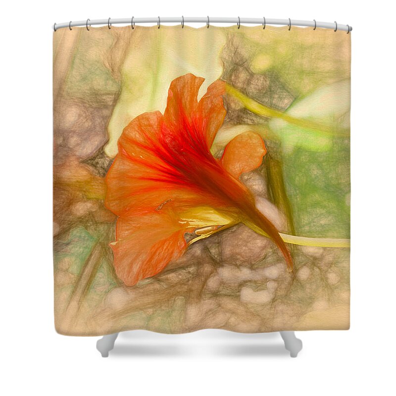 Artistic Shower Curtain featuring the photograph Artistic red and orange by Leif Sohlman