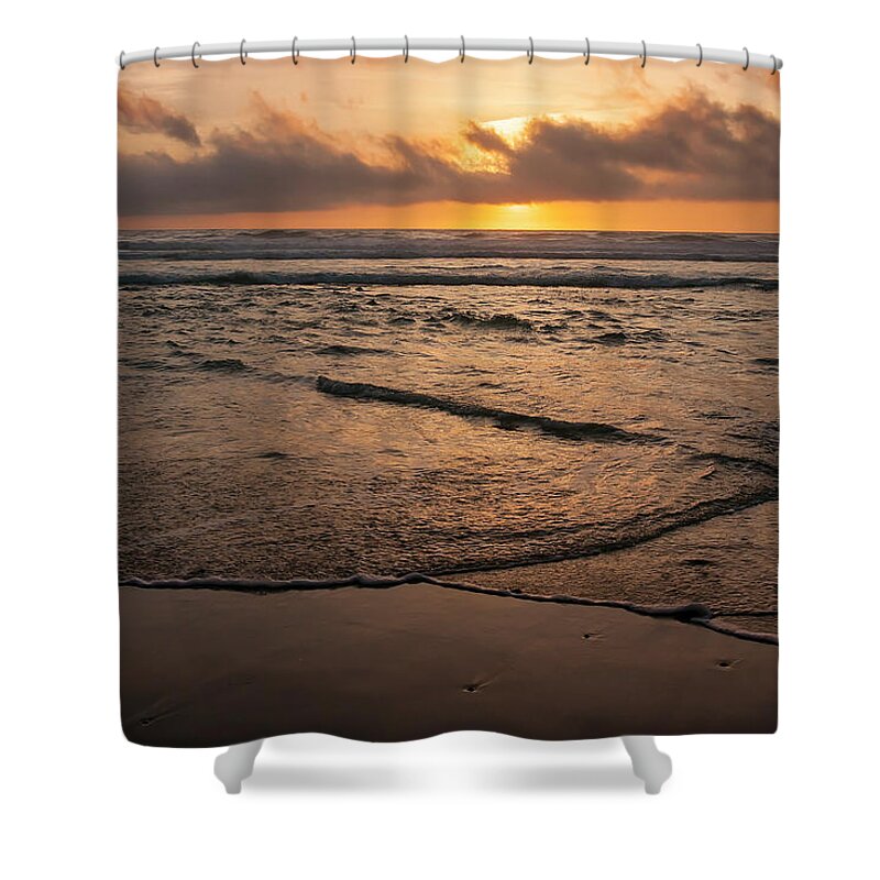  Mark Miller Photos Shower Curtain featuring the photograph Artistic Sunset by Mark Miller