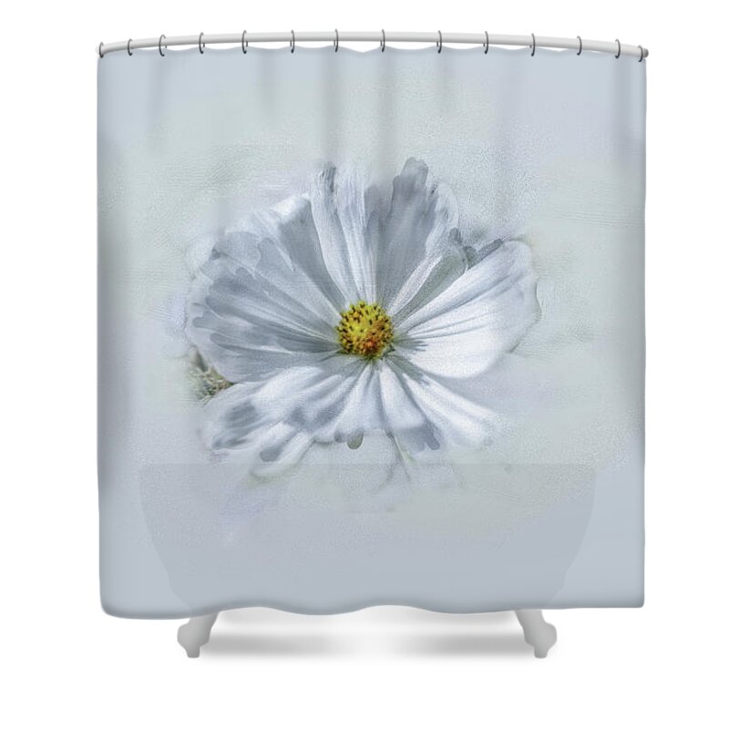 Plant Shower Curtain featuring the photograph Artistic White #g1 by Leif Sohlman