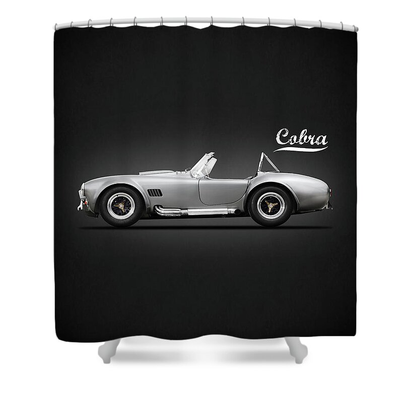 Shelby Cobra Shower Curtain featuring the photograph Shelby Cobra 427 SC 1965 by Mark Rogan