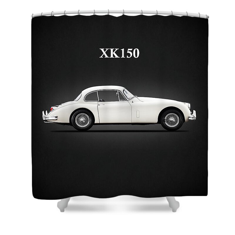 Jaguar Xk150 Shower Curtain featuring the photograph Jaguar XK150 by Mark Rogan