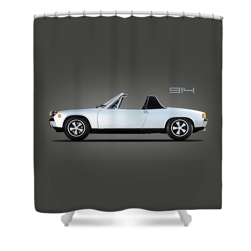 Porsche 914 Shower Curtain featuring the photograph The Classic 914 by Mark Rogan