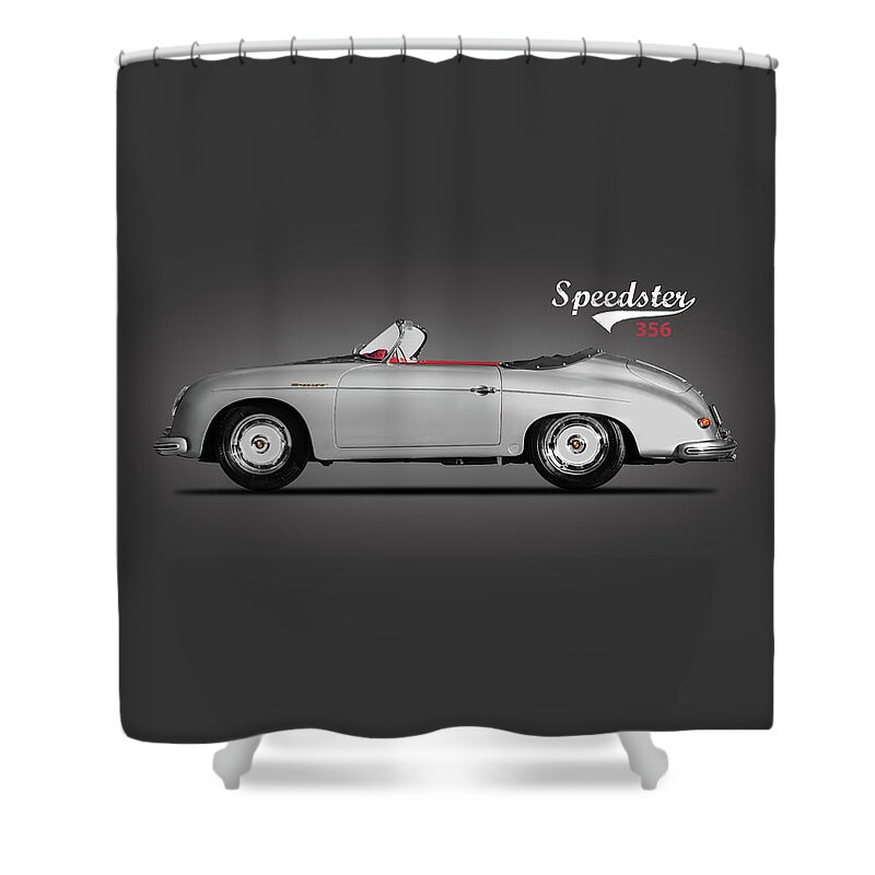 Porsche 356 Shower Curtain featuring the photograph The 356A Speedster by Mark Rogan