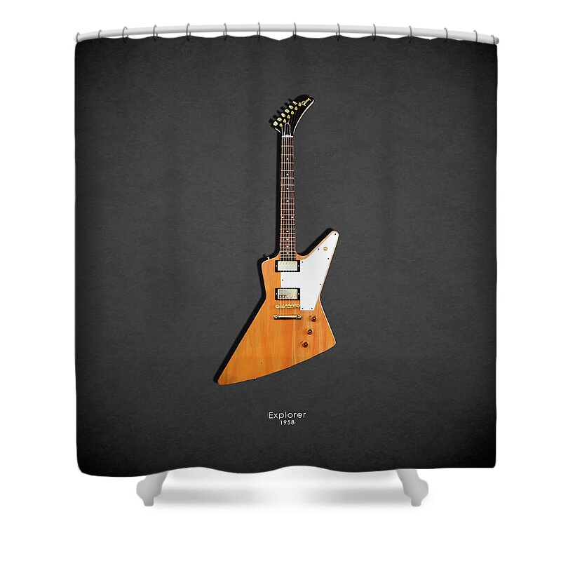 Gibson Explorer Shower Curtain featuring the photograph Gibson Explorer 1958 by Mark Rogan