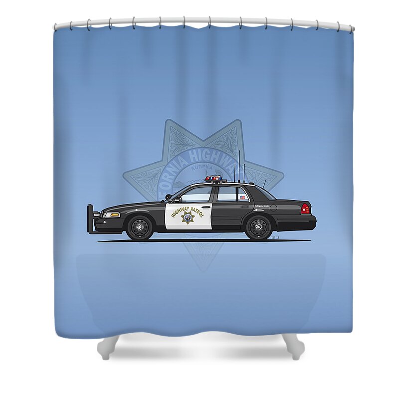 California Highway Patrol Shower Curtains
