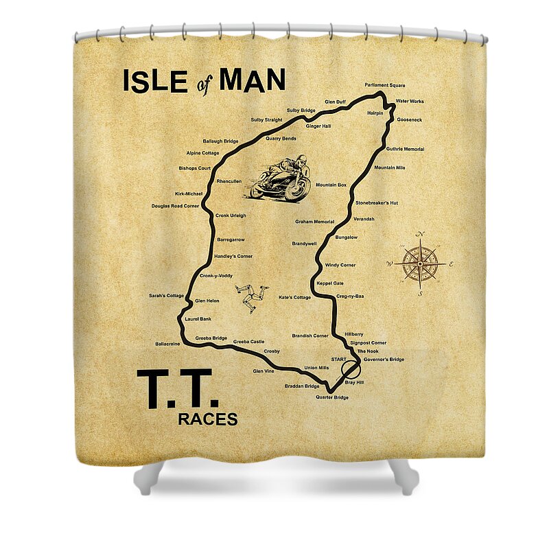 Isle Of Man Shower Curtains