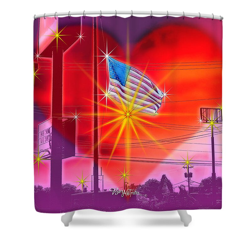 Artist Barbara Tristan Shower Curtain featuring the photograph Prayers for Brussels #9726_5 by Barbara Tristan