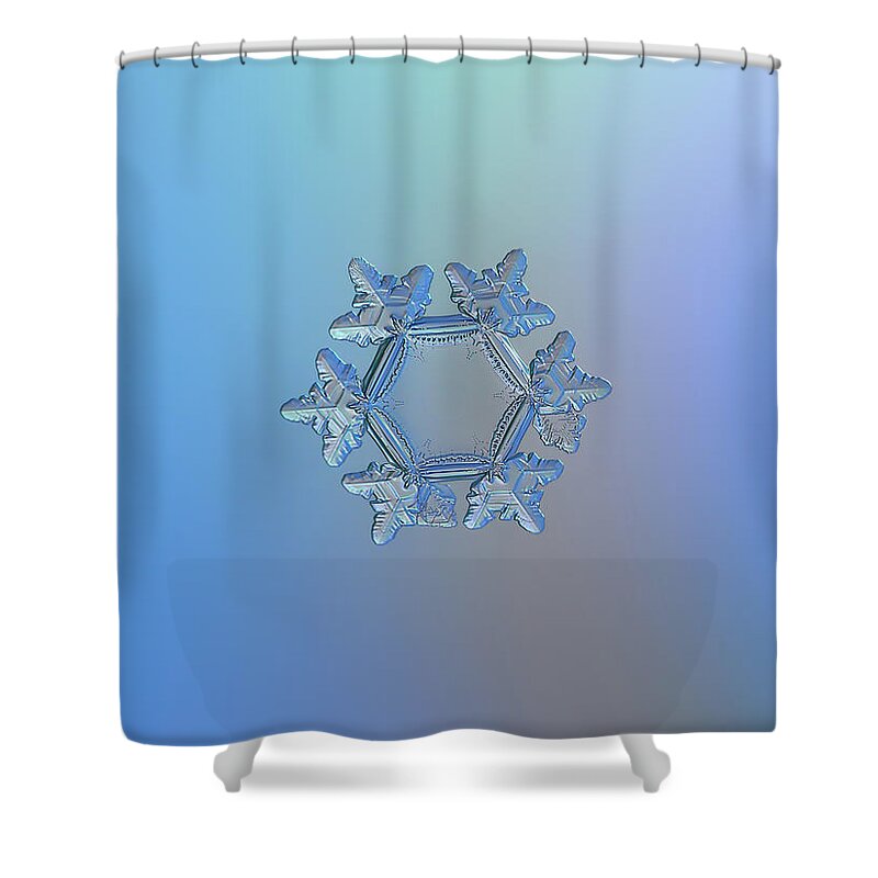 Snowflake Shower Curtain featuring the photograph Snowflake photo - Sunflower by Alexey Kljatov