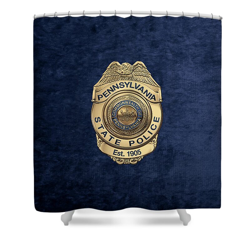 Pennsylvania State Police - PSP Badge over White Leather Greeting Card for  Sale by Serge Averbukh