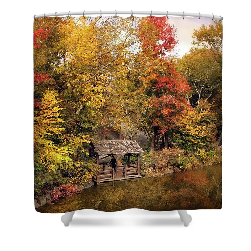 Autumn Shower Curtain featuring the photograph Rustic Splendor by Jessica Jenney