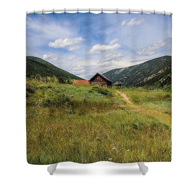 Ashcroft Ghost Town Shower Curtain featuring the photograph Ashcroft Ghost Town Photo Four by Veronica Batterson
