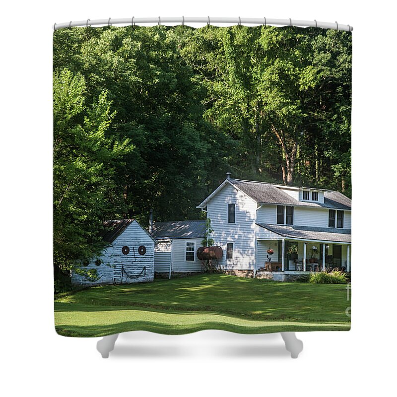 Asheville Shower Curtain featuring the photograph Mountains #7 by Buddy Morrison