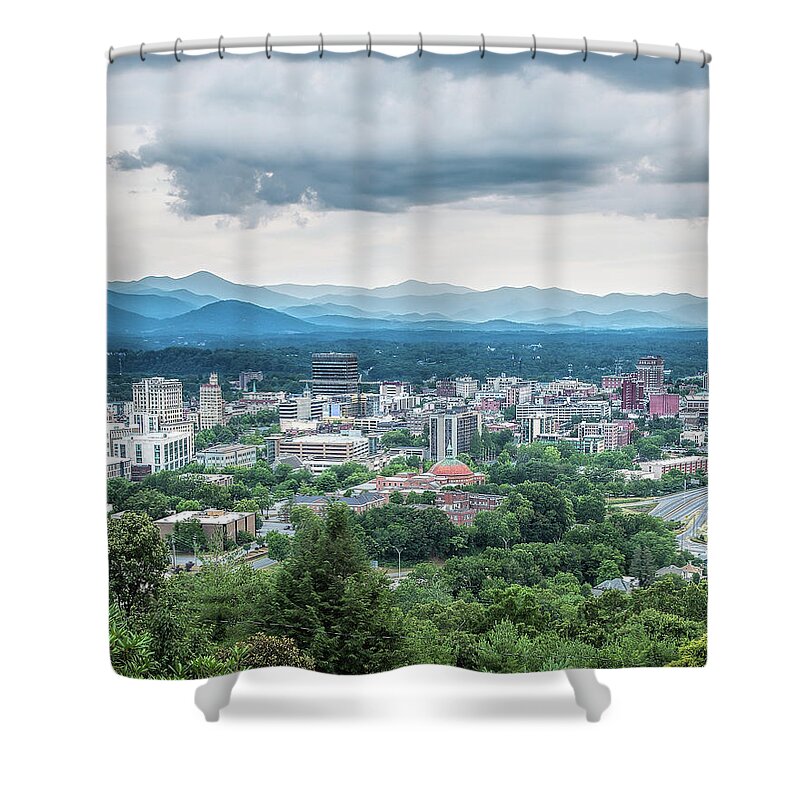 Asheville Afternoon Shower Curtain featuring the photograph Asheville Afternoon Cropped by Jemmy Archer