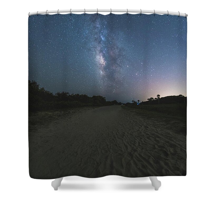 Milky Way Shower Curtain featuring the photograph Ashley Street Milky Way by Robert Loe