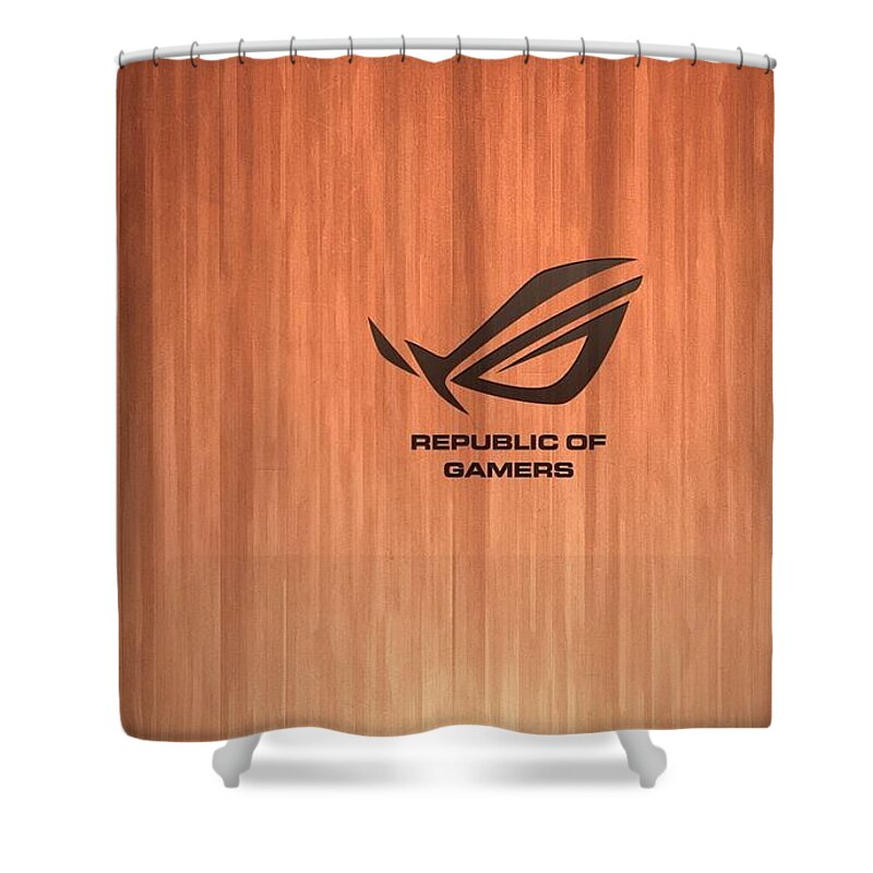 Asus Shower Curtain featuring the digital art Asus by Maye Loeser