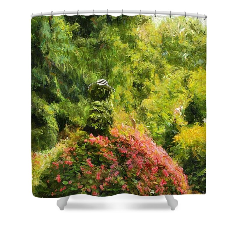Minter Gardens Shower Curtain featuring the photograph At Minter Gardens by Eva Lechner