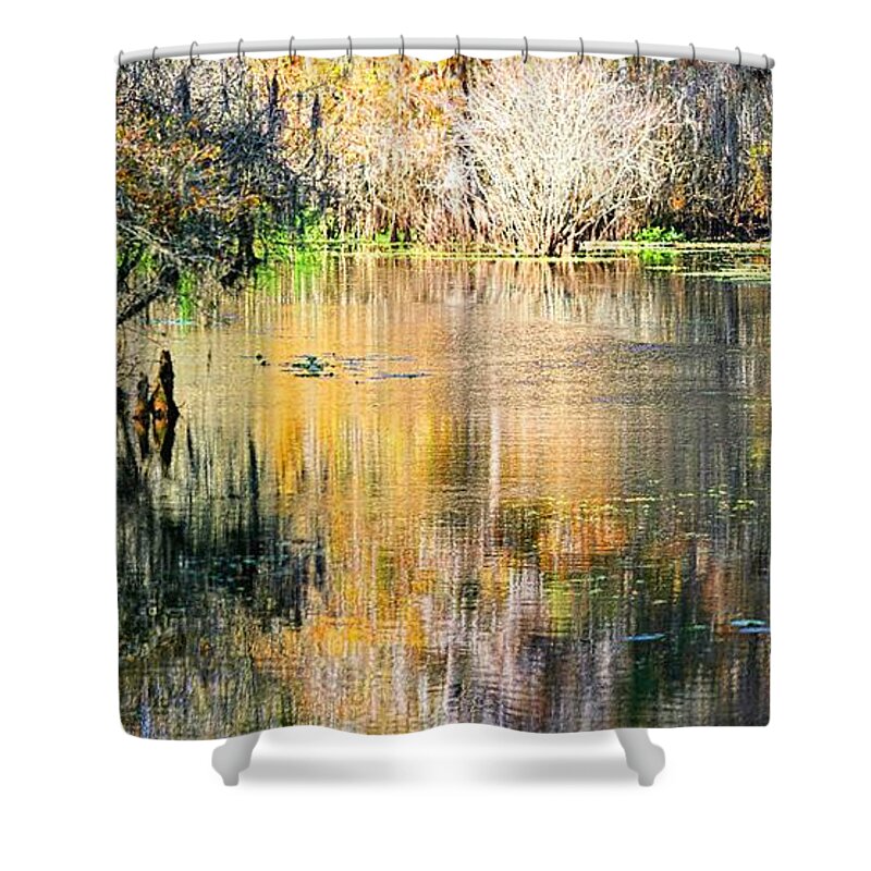 Photographs Shower Curtain featuring the photograph At The Riverbend by Felix Lai