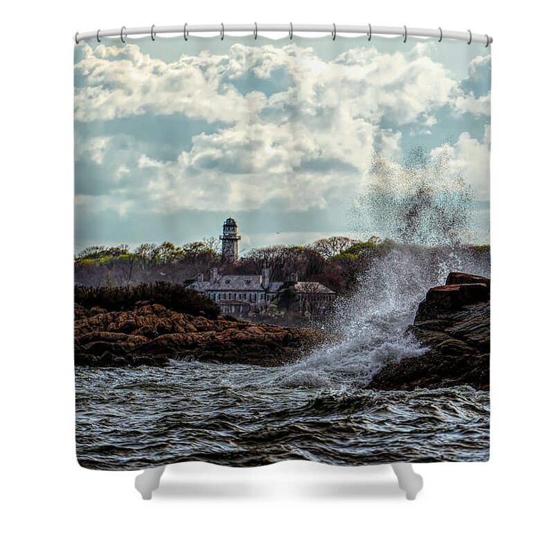 Ocean Shower Curtain featuring the photograph Atlantic Waves by Lilia S