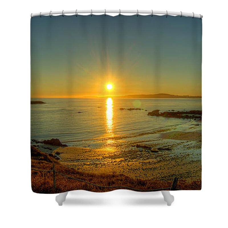 Atlantic Shower Curtain featuring the photograph Atlantic Sunset 1 by Weston Westmoreland