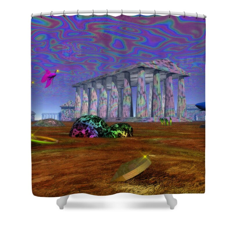 Atlantis Shower Curtain featuring the photograph Atlantis Beneath The Waves by Mark Blauhoefer