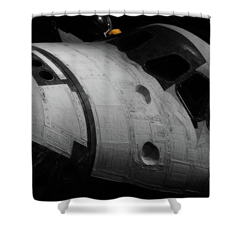 Space Center Shower Curtain featuring the photograph Atlantis by Gary Gunderson