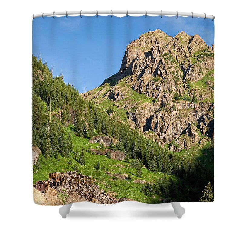 Colorado Shower Curtain featuring the photograph Atlas Mine by Steve Stuller