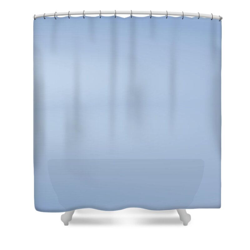 Atmospheric Shower Curtain featuring the digital art Atmospheric Winter Snow by Jeff Iverson