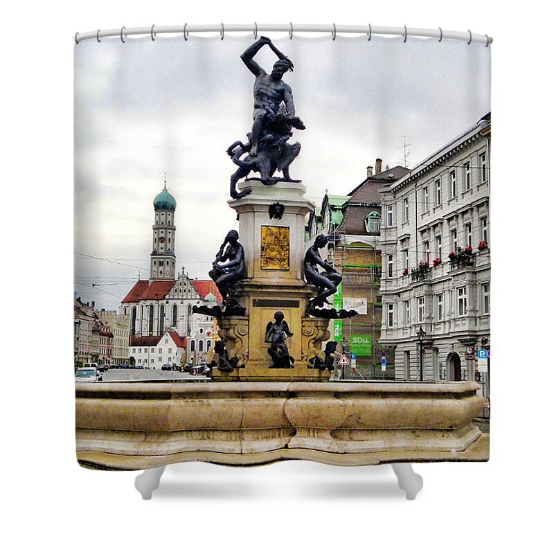 Augsburg Shower Curtain featuring the photograph Augsburg Study 19 by Robert Meyers-Lussier