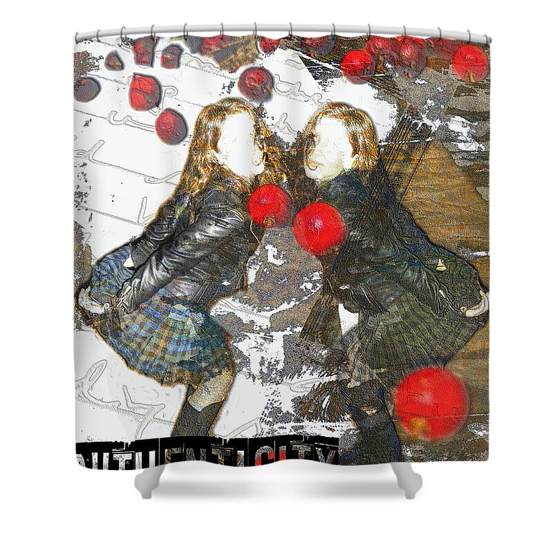 Girls Shower Curtain featuring the digital art Authenticity by Melissa D Johnston