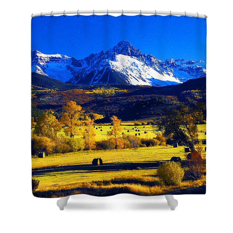 Colorado Landscape Shower Curtain featuring the photograph Autumn Afternoon by Frank Houck
