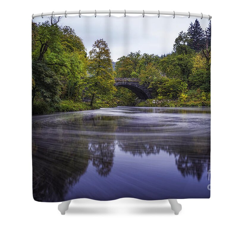 Autumn Shower Curtain featuring the photograph Autumn Betws y Coed by Ian Mitchell