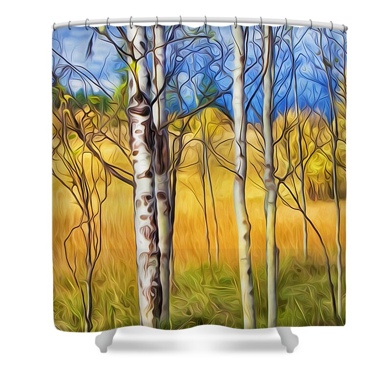 Autumn Shower Curtain featuring the photograph Autumn Colours by Theresa Tahara